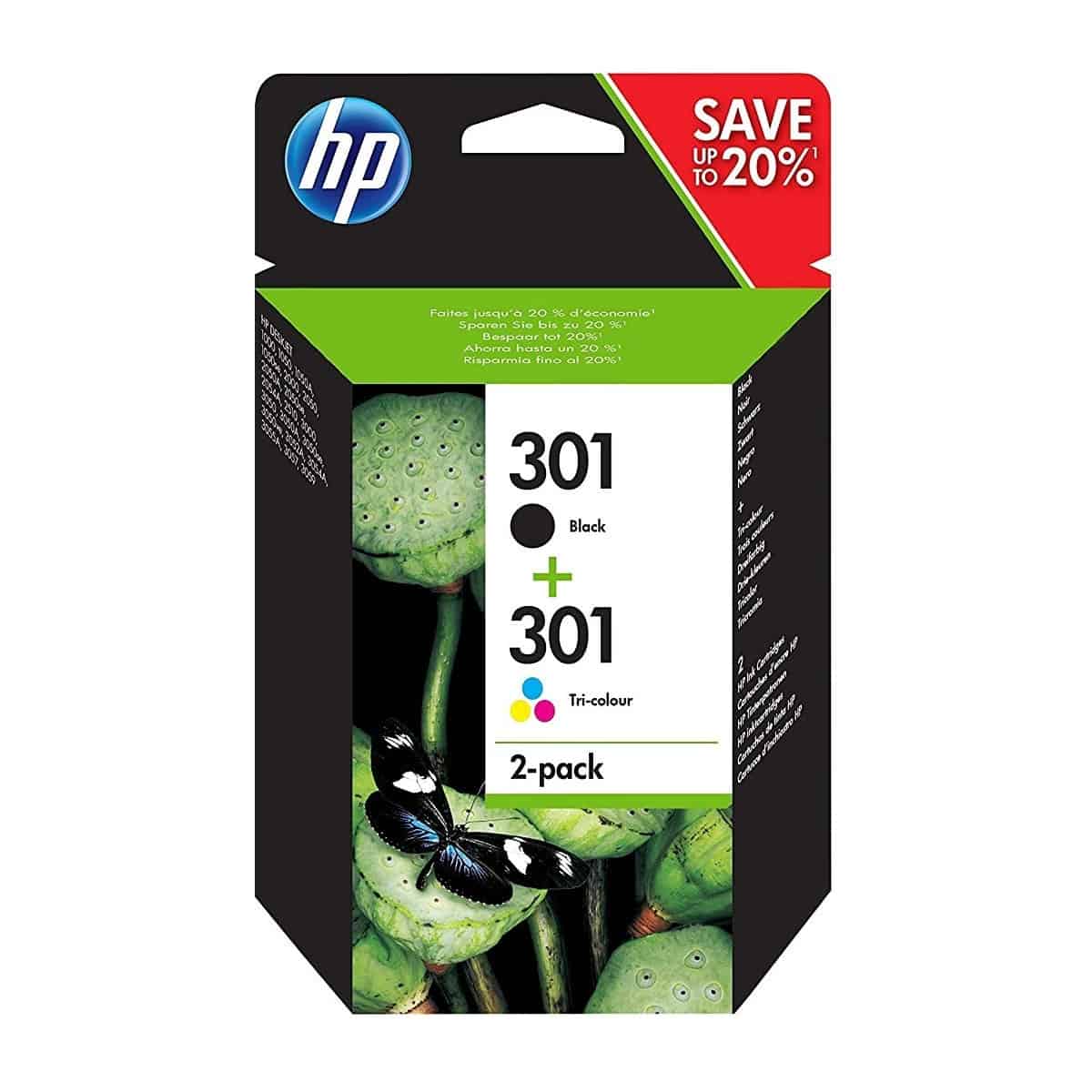 HP 305 + papier photo - Noir, couleurs - Origine