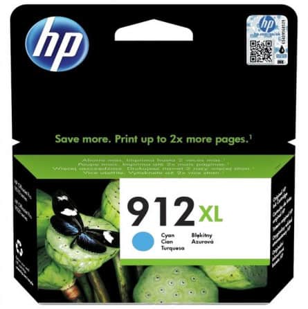 HP 912 Pack de 4 cartouches d'encre Noir/Cyan/Magenta/Jaune (6ZC74AE)