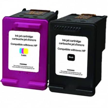 Pack cartouches d'encre 301XL noir et 3-couleurs compatibles HP 301 XL