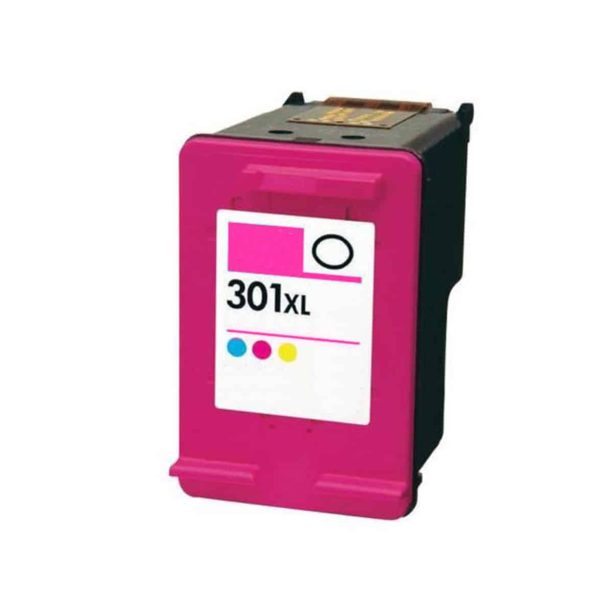 1 cartouche d'encre compatible avec HP 301 Couleur pour imprimante HP